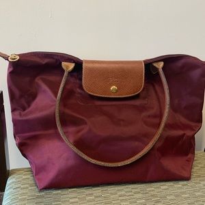 Longchamp LePliage Large Burgandy Tote